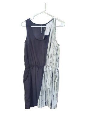 Wish Black/White Mini Dress